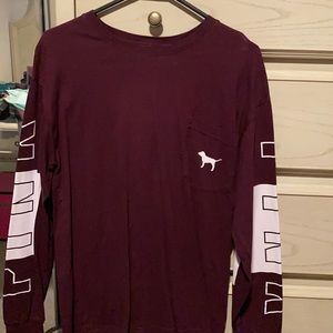 vs pink long sleeve